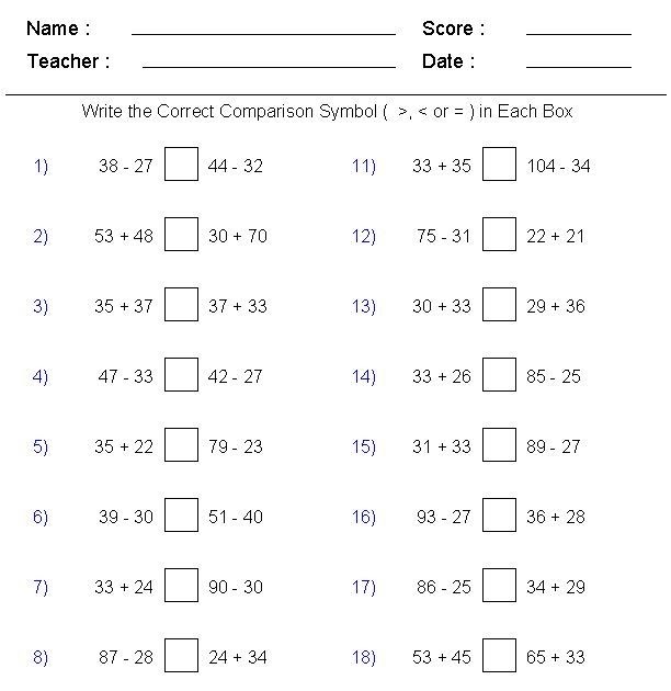 Mathaids.com Decimals Worksheets - Brent Acosta's Math Worksheets
