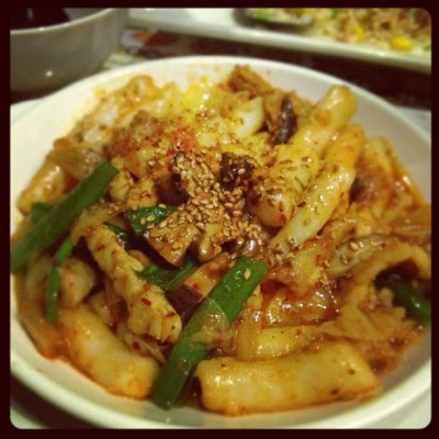 Kimchi rice cake #food  (Taken with instagram)