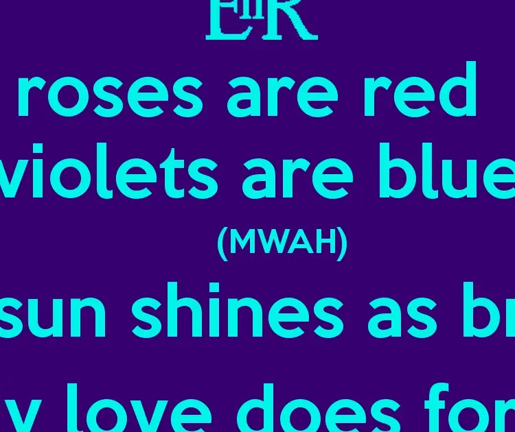 Valentines Jokes Roses Are Red Violets Are Blue Poems Funny ...