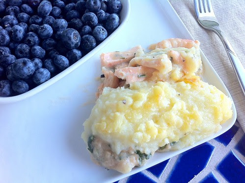 Serving of Potato and Fish Pie