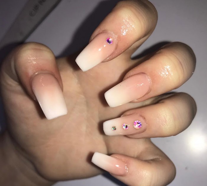 Pink Acrylic Nails Coffin With Initials Nail And Manicure Trends