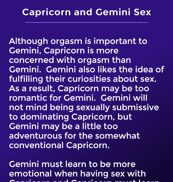 Capricorn Man And Gemini Woman In Bed - slidesharetrick