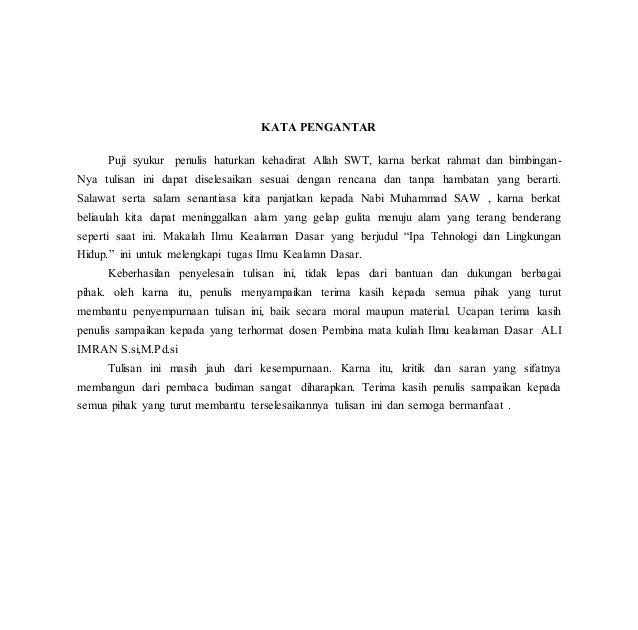 Contoh Saran Untuk Makalah Ipa Paud Berkarya