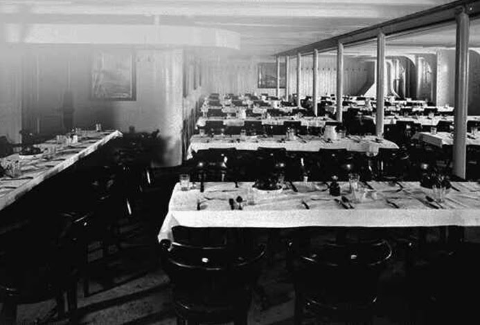 Titanic third class dining room