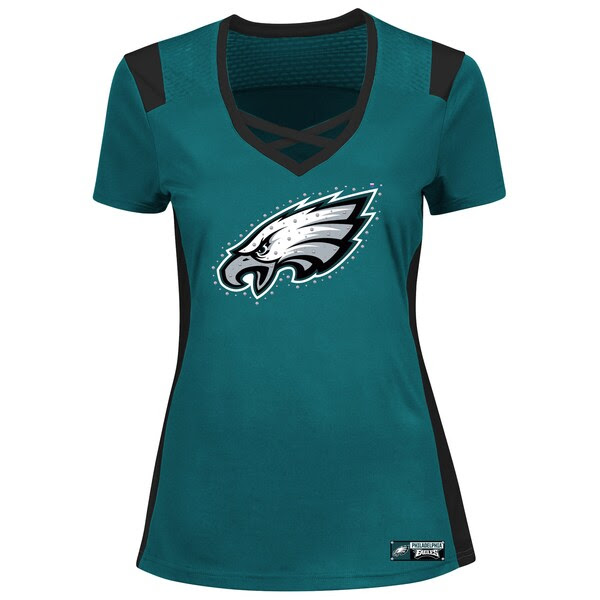 Womens Philadelphia Eagles Majestic Green Draft Me TShirt NFLShop.com Womens Philadelphia Eagles Majestic Green Draft Me TShirt NFLShop.com