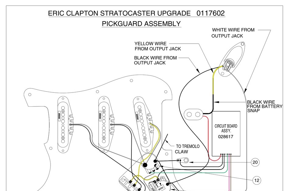 Fender Strat Pickup Wiring Diagram : Squier Strat Wiring Diagram Page 1