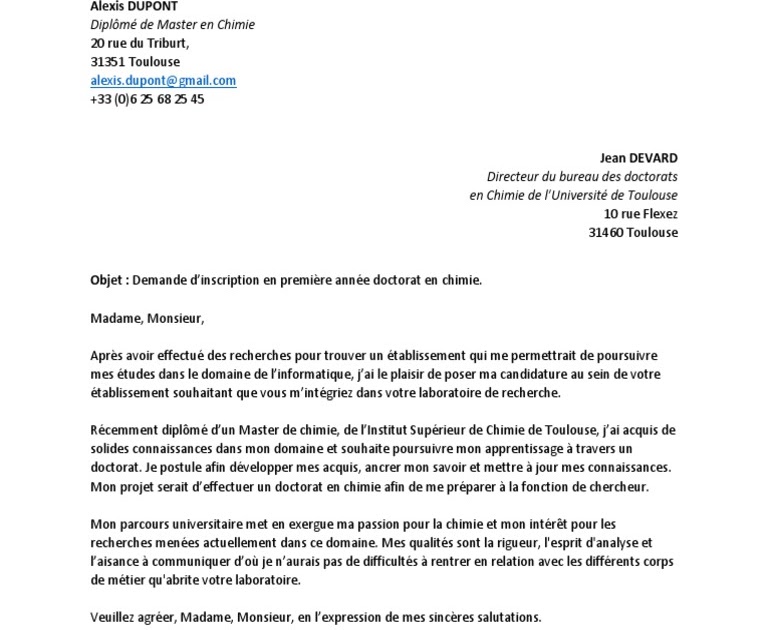 Doctorat Pdf Lettre De Motivation Doctorat  Elaine Jones ejemplo de carta