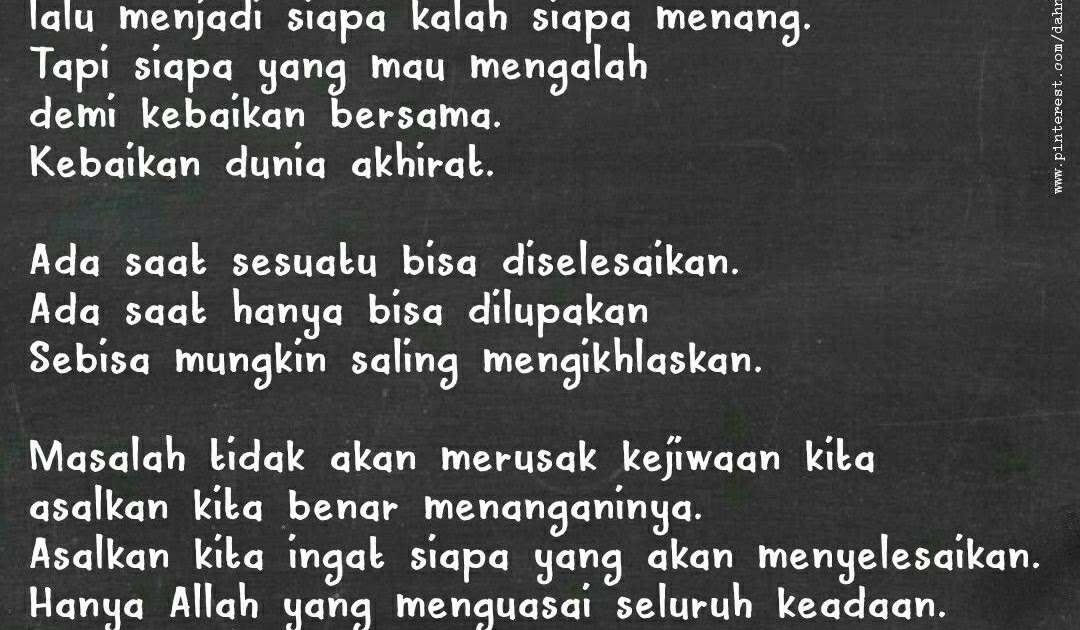 Kata2 Mengalah - Blog Yuri