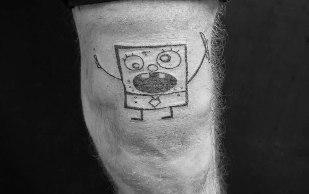 The Best 18 Spongebob Squarepants Spongebob Tattoo Black And White