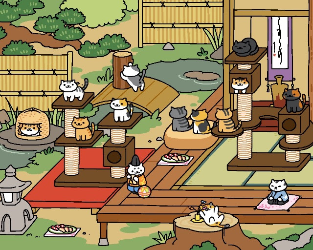 綺麗なねこあつめ 壁紙 スマホ アニメ画像