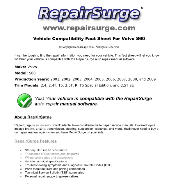 Repair Manual Collection Repairsurge Auto Repair Manual Software Download