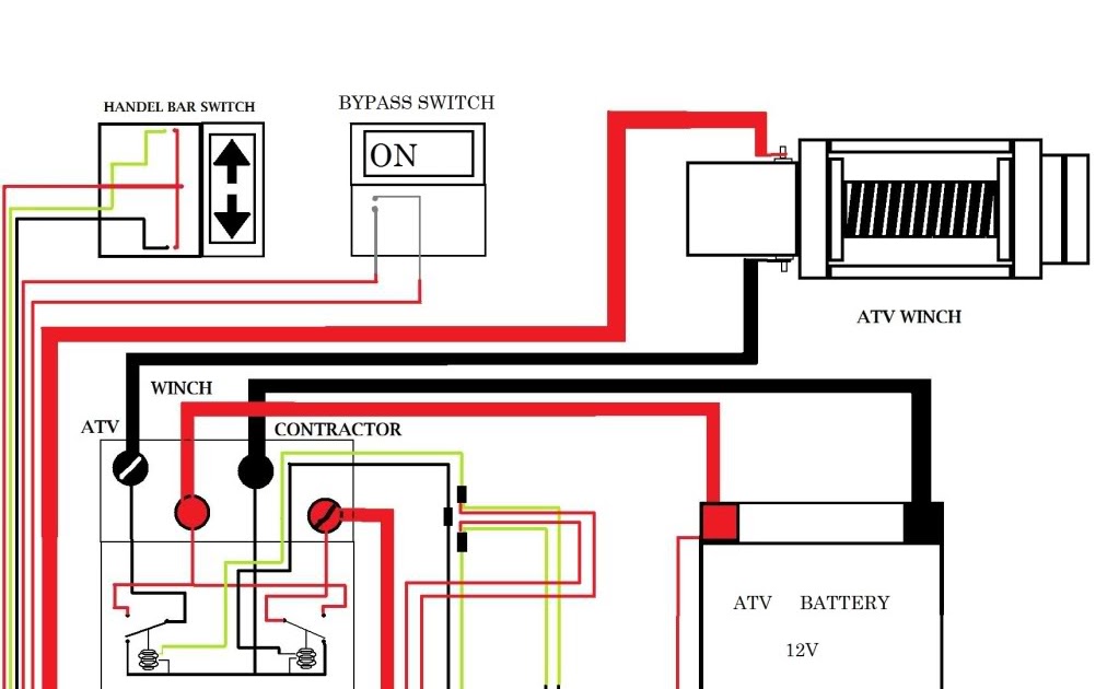 12 Volt Winch Solenoid Wiring Diagram : Winch Wiring Schematic