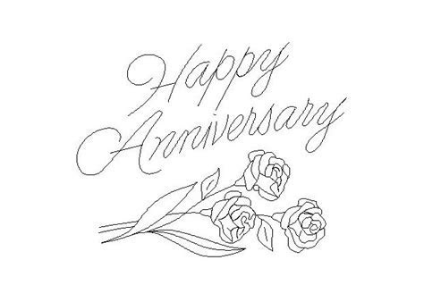 Happy Anniversary Coloring Pages for Download Happy Anniversary Coloring Pages for Download