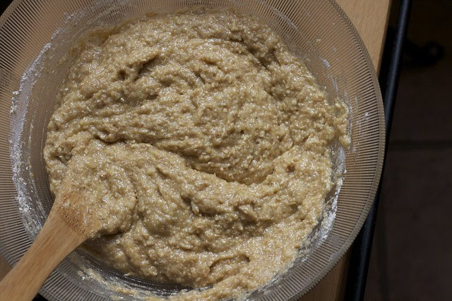 batter, sans berries