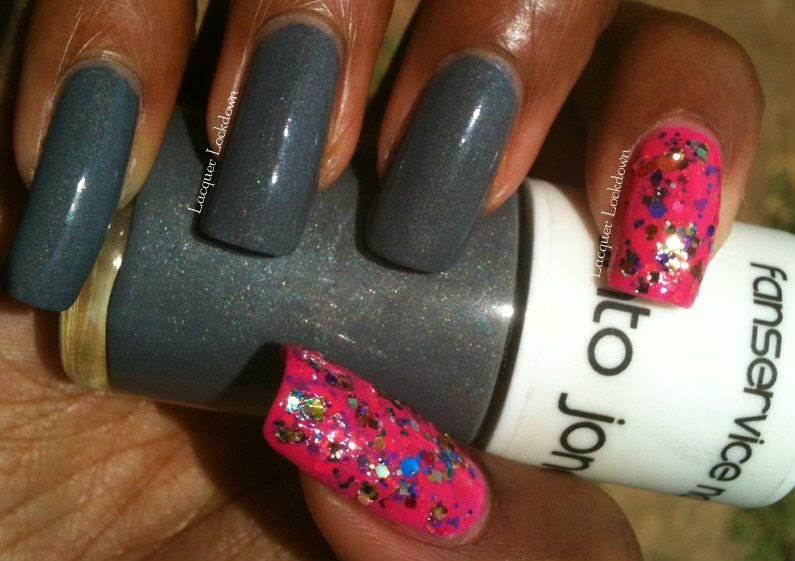 Neon Trigger Finger Accent Mani Neon Trigger Finger Accent Mani