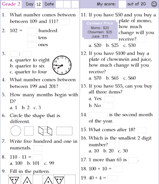 Math Olympiad Worksheets For Class 2 Jerry Roberts Math Worksheets