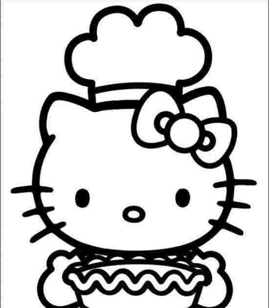 Hello Kitty Cooking In The Kitchen Coloring Pages - Paint Color For Home