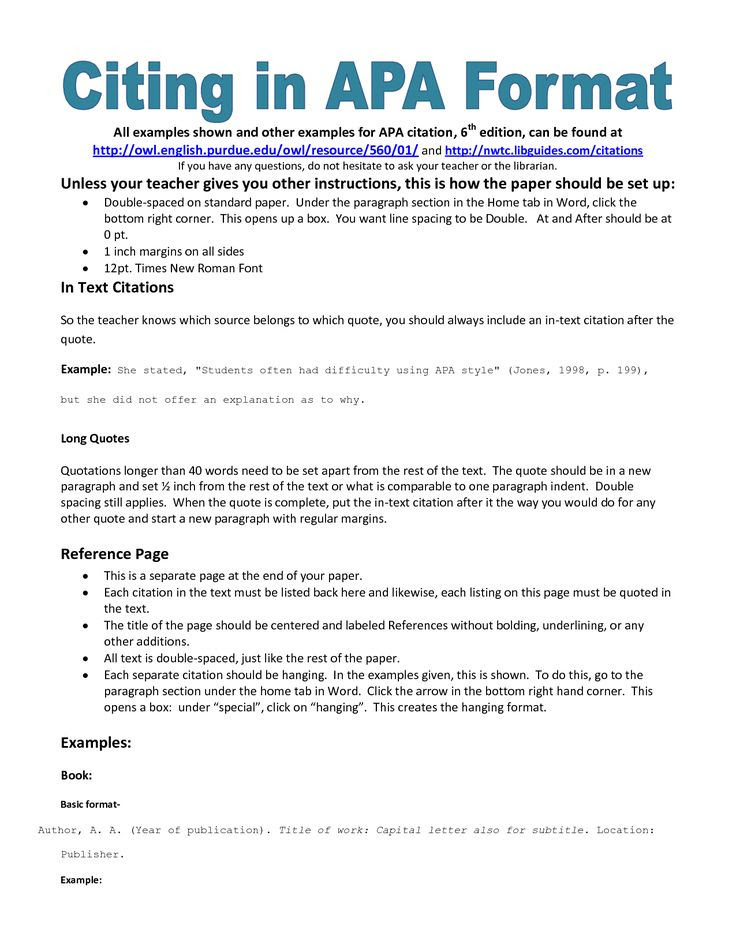 Apa Citation Online White Paper