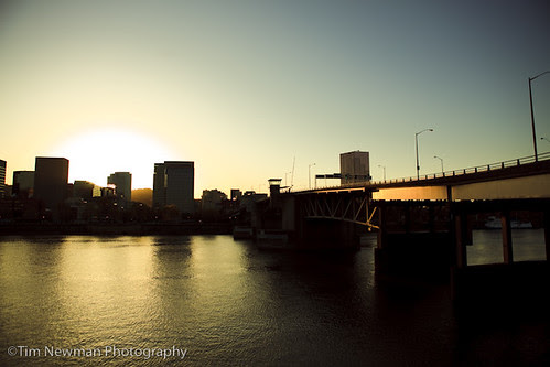 Evening bike ride to downtown