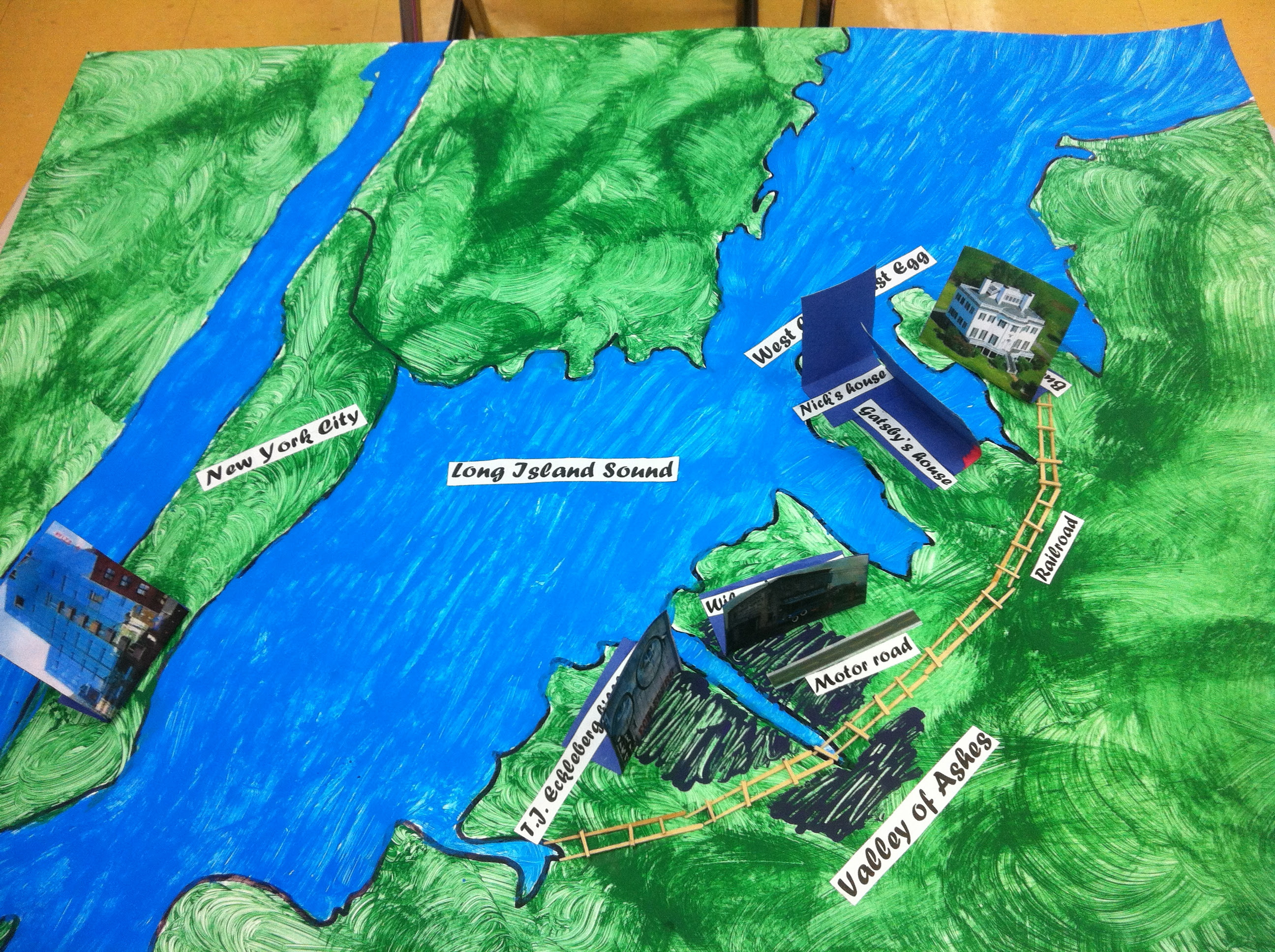 The Great Gatsby Setting Map - Maps For You