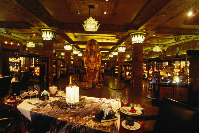 Inside Harrods, Egyptian display inside the famous store - London, Greater London, England