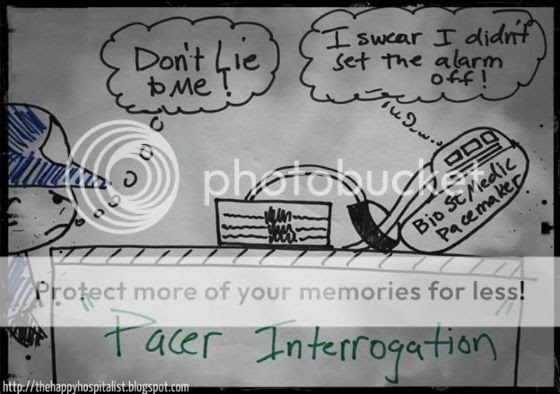 Pacemaker Interrogation Cartoon Humor Picture