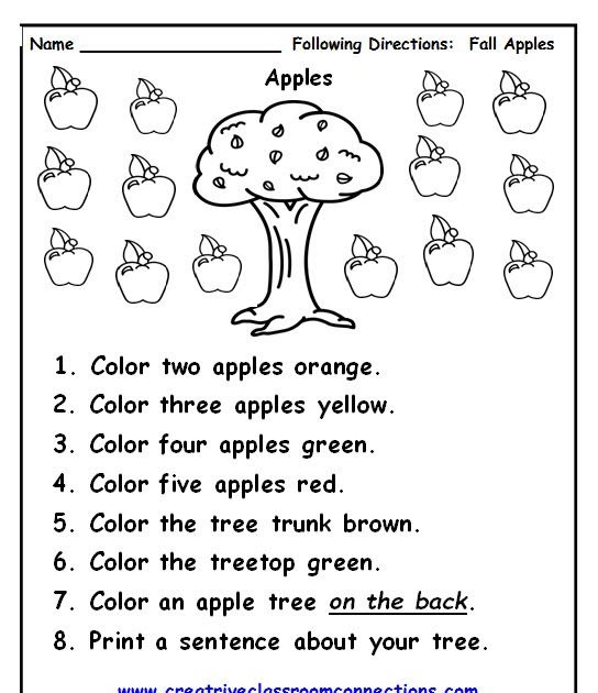 Following Directions Worksheets For Grade 1 Pdf - 12