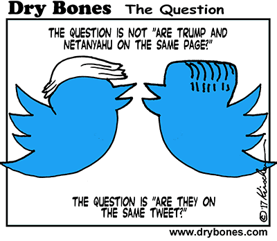 Dry Bones,Trump, Netanyahu, Bibi, Donald, Israel,  