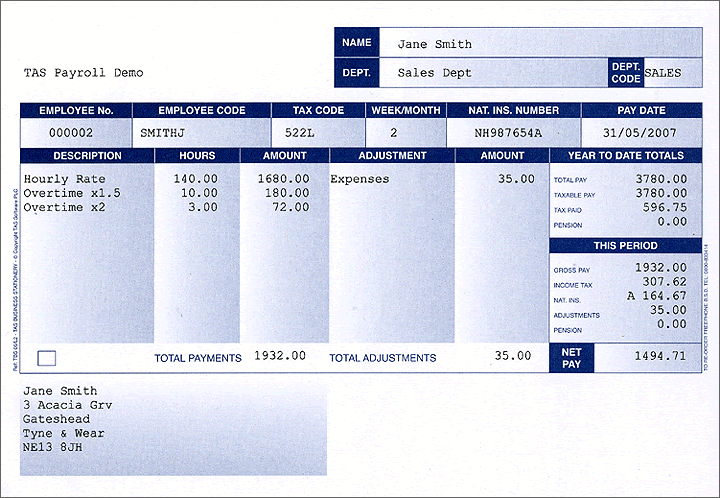 Payslip Template Doc | HQ Printable Documents