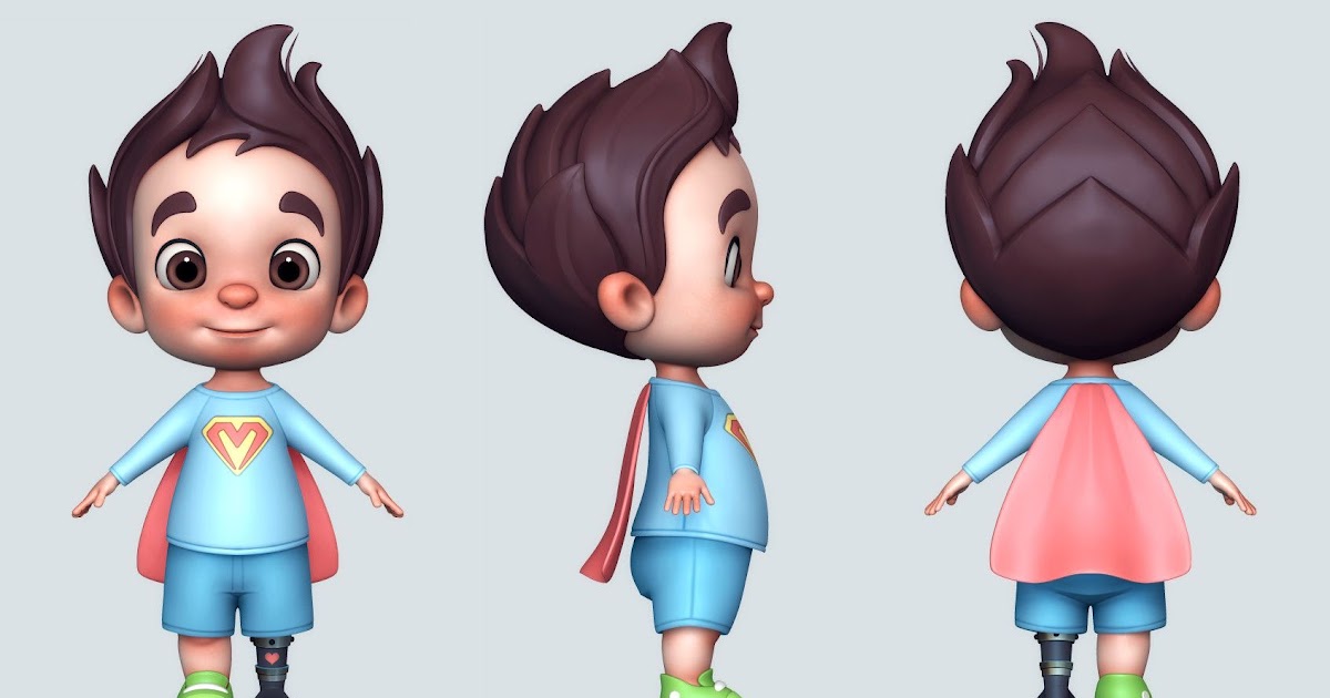 Trends For Cartoon Character Reference For 3d Modeling