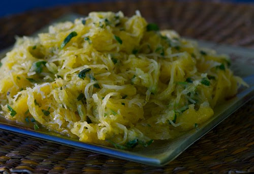 Herbed Spaghetti Squash with Olive Oil and Parmesan