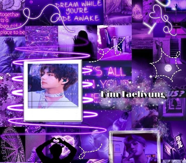 View 13 Purple Aesthetic Bts V Wallpaper - talentabuz