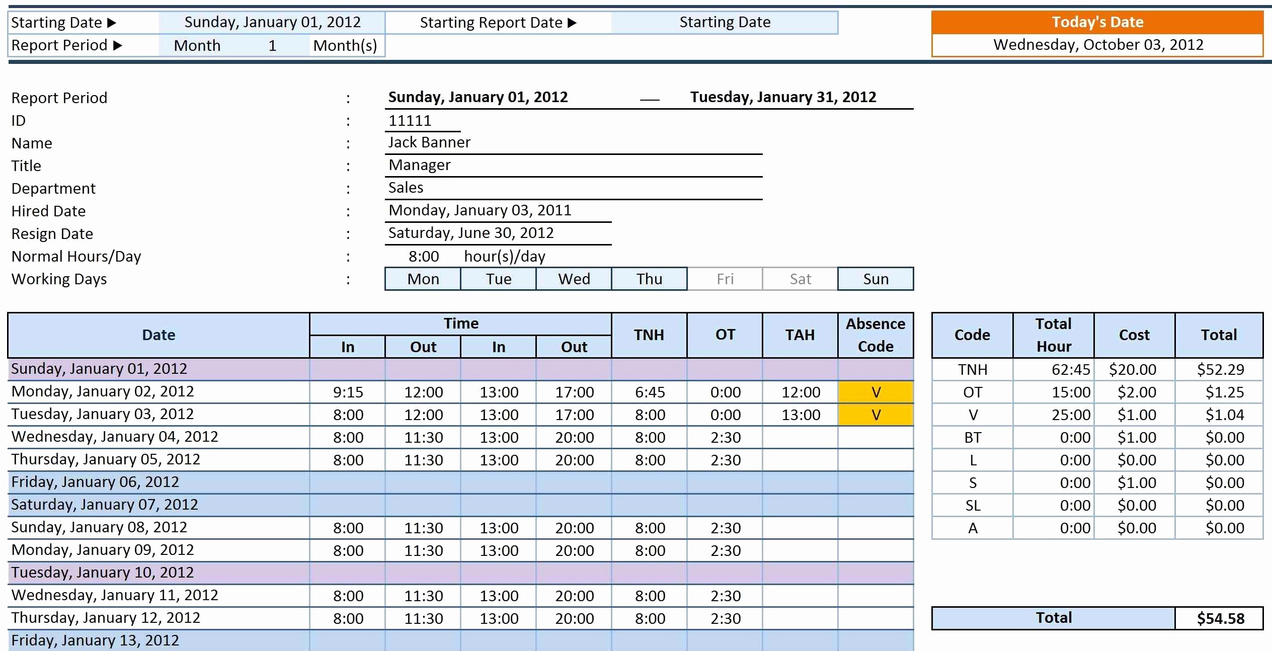 Timesheet Calculator Template Timesheet Calculator - Gambaran