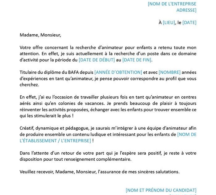 Lettre De Motivation Pour Postuler Dans Un Ehpad  Bruce Hogan Carta