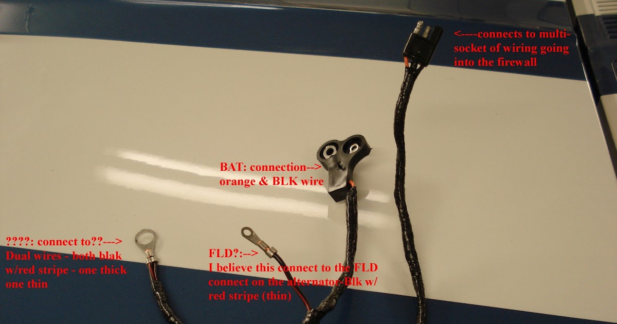 55 Mustang Alternator Wiring - Wiring Diagram Harness