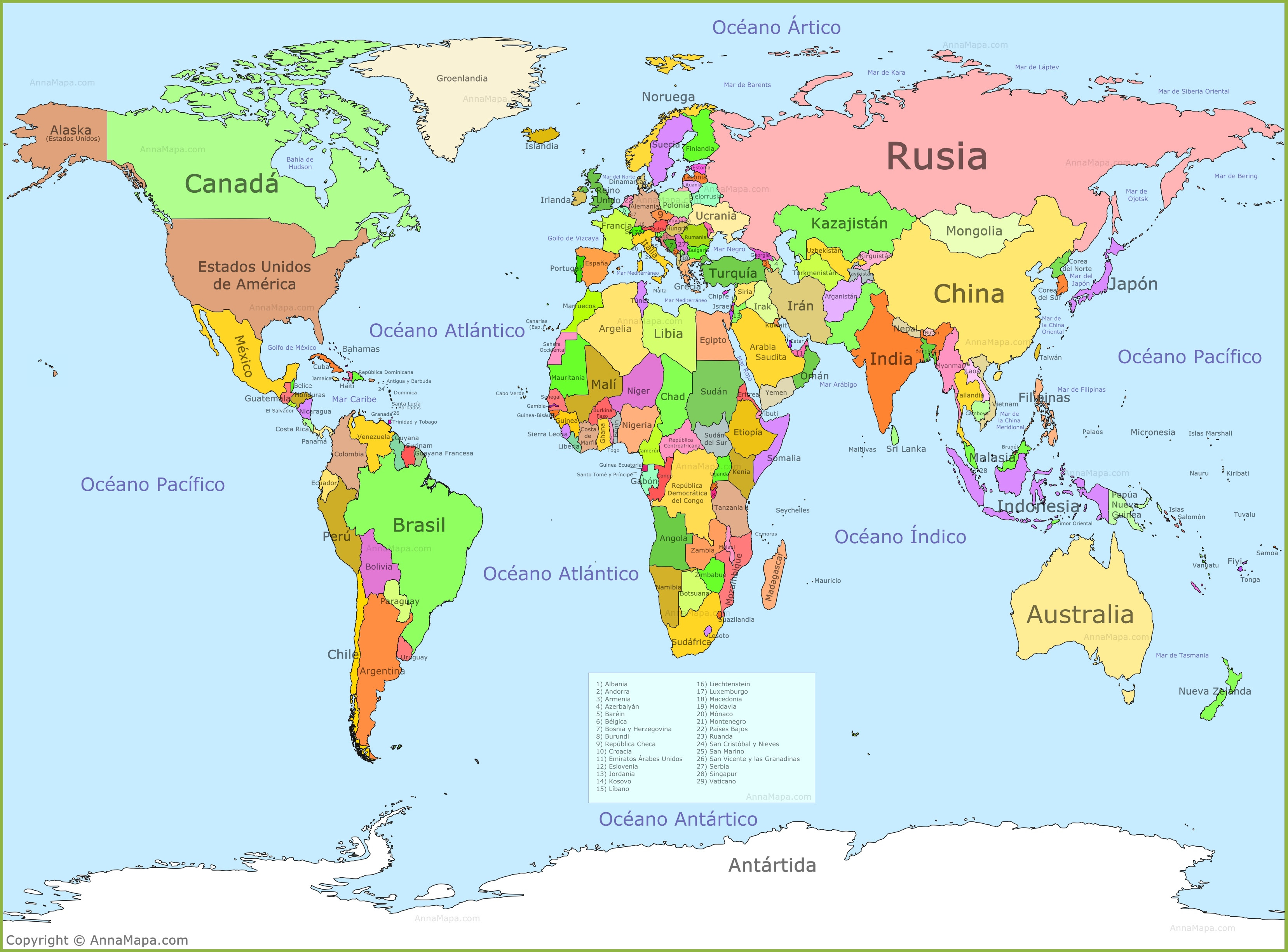 12+ Mapa Mundial Con Nombres PNG - Maesta