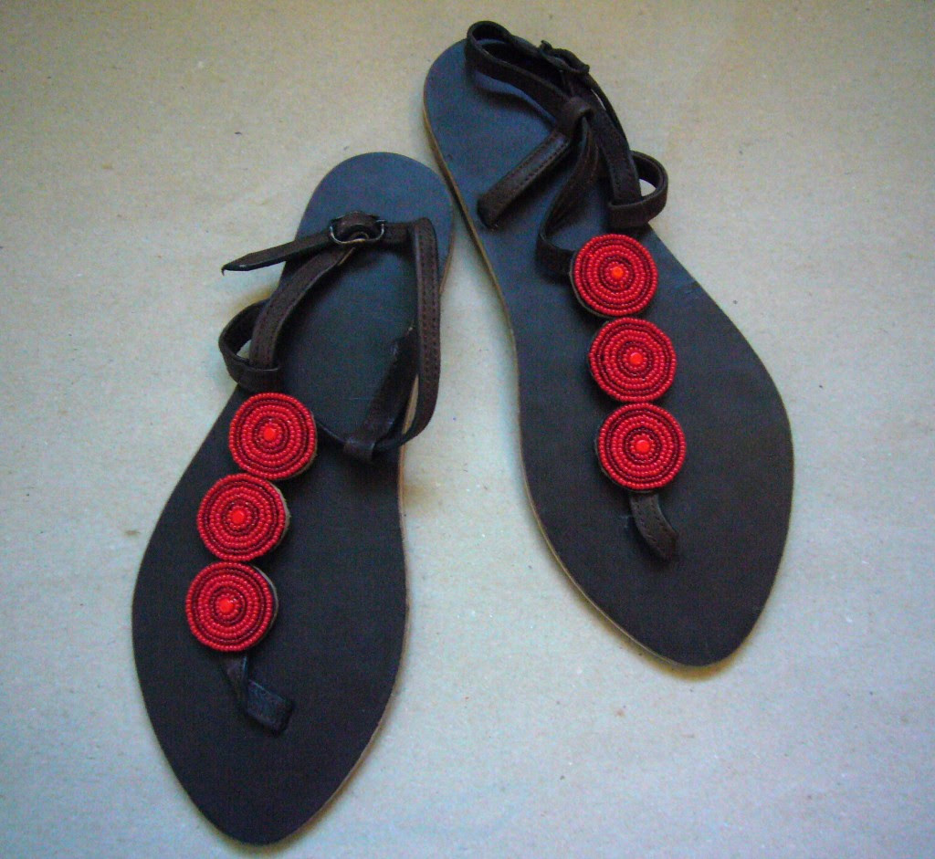 Beaded Sandals: African Beaded Sandals Kenya