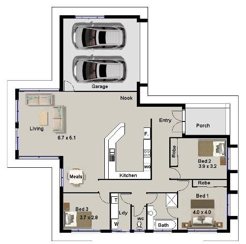 Desain Rumah 3 Kamar Dan Garasi 2022 