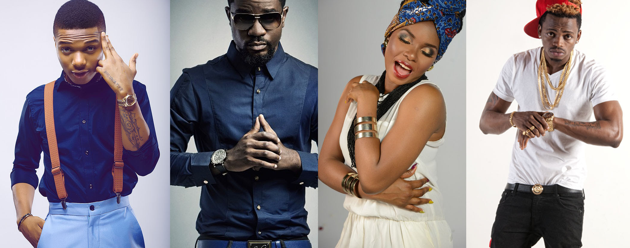 wizkid,sarkodie,yemi,diamond