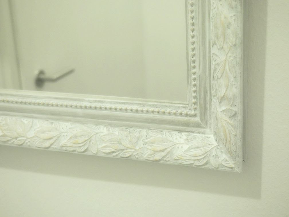 DIY weißer Spiegel mit Gold DIY weißer Spiegel mit Gold