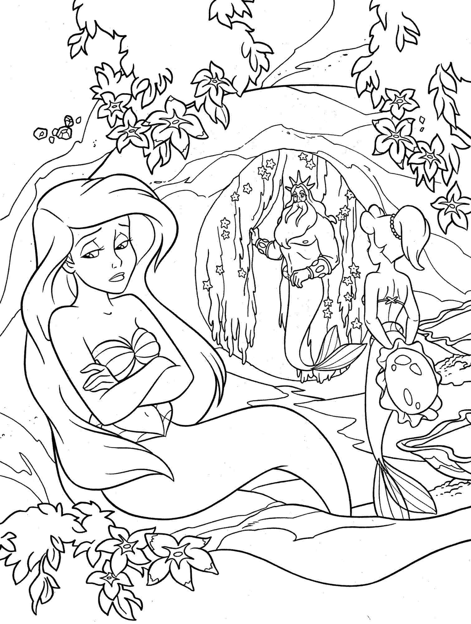 Elsa Mermaid Coloring Page - 71+ SVG PNG EPS DXF in Zip File