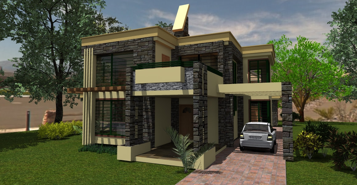 Bedroom Bungalow Flat Roof House Designs In Kenya ~ wow