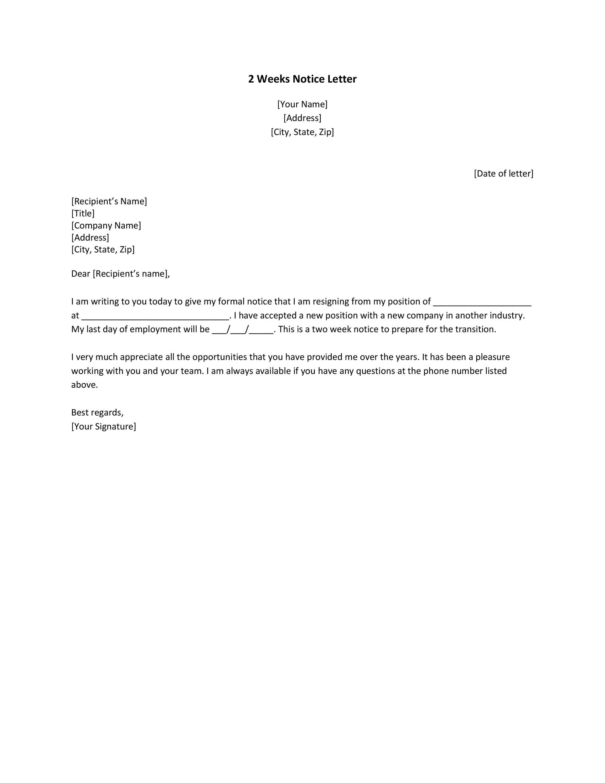 Closing Remarks For Resignation Letter