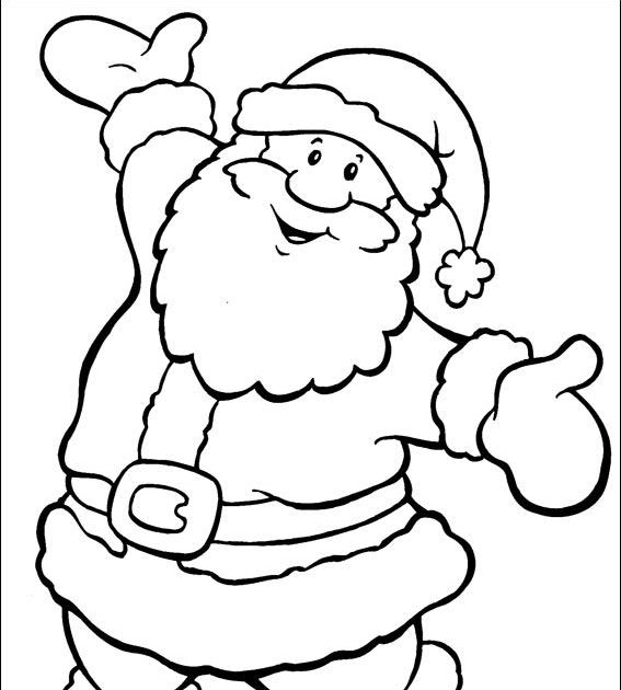 Pere Noel Dessin / Coloriage de Père Noël Gentleman  Dessin à