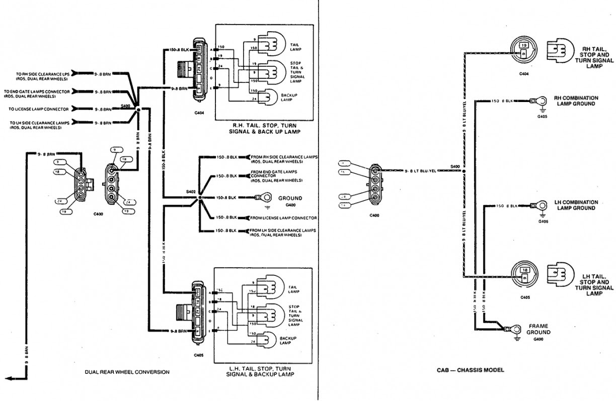 Tail Light Wiring Diagram 1998 Chevy Truck - Organicard