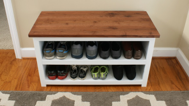 How To Build A Shoe Rack Bench