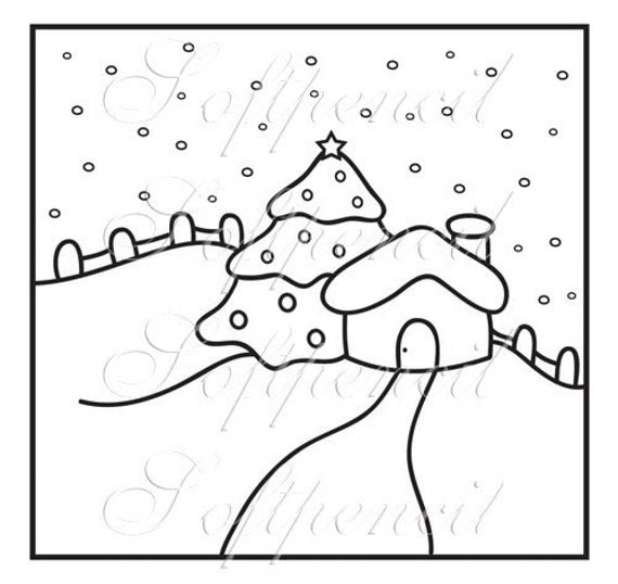 ON SALE Digital Stamp / Merry Christmas