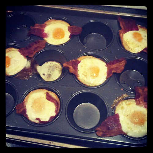 The finished product! Bacon, Egg & Toast Cups... #pinterest #marthastewart #breakfast