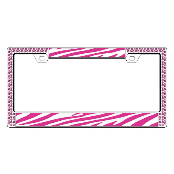 License 2 Bling® - Graphic Series Zebra Print Frame
