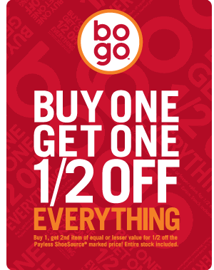 buy 1 get 1 half off shoes